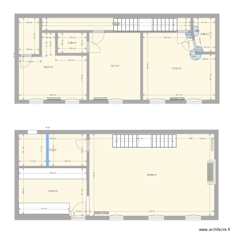 Mont 02. Plan de 9 pièces et 122 m2