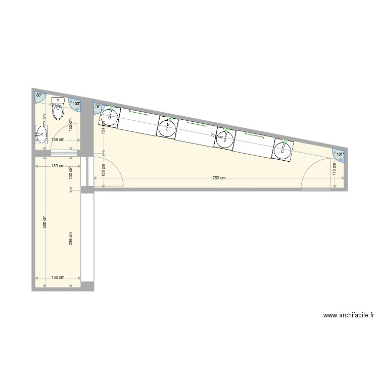 loges REX. Plan de 0 pièce et 0 m2