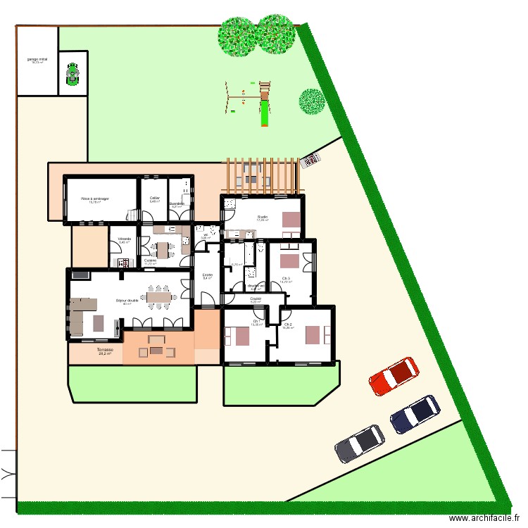 BLANC evrard . Plan de 25 pièces et 983 m2