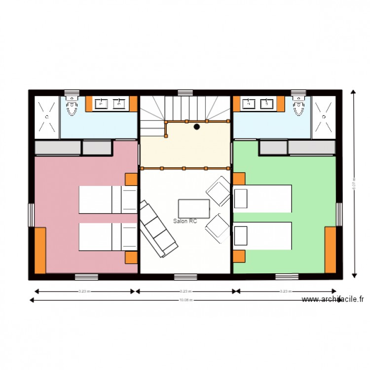 Hangar Etage Projet 1 bis. Plan de 0 pièce et 0 m2