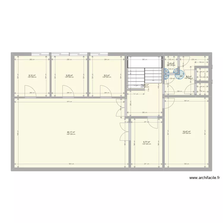 1er ETAGE AV TRAVAUX. Plan de 