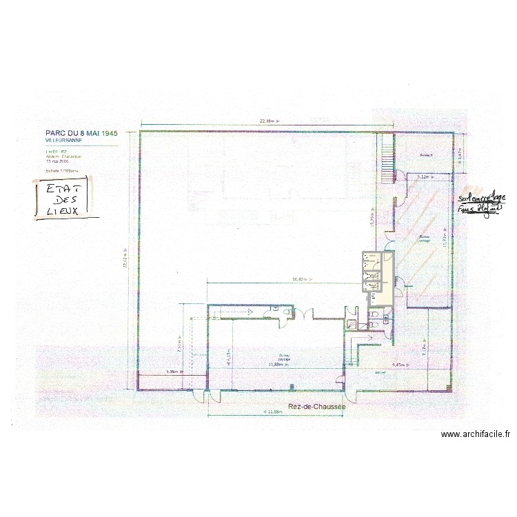 WC RIVIERE AVR V2. Plan de 7 pièces et 11 m2