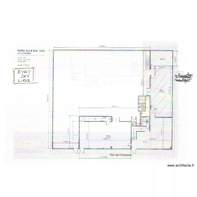 WC RIVIERE AVR V2. Plan de 