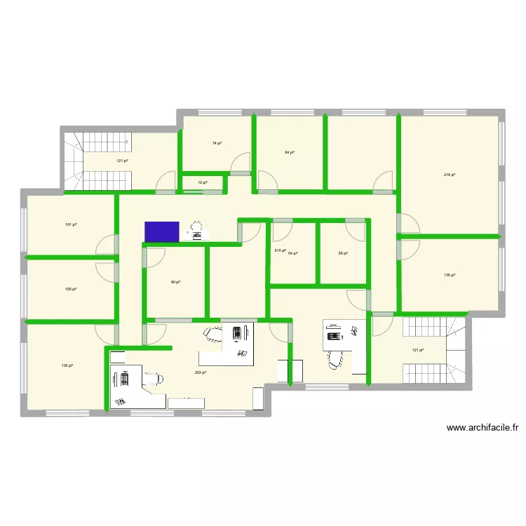 225 Seigneuriale 2e &eacute;tage 7 C. Plan de 