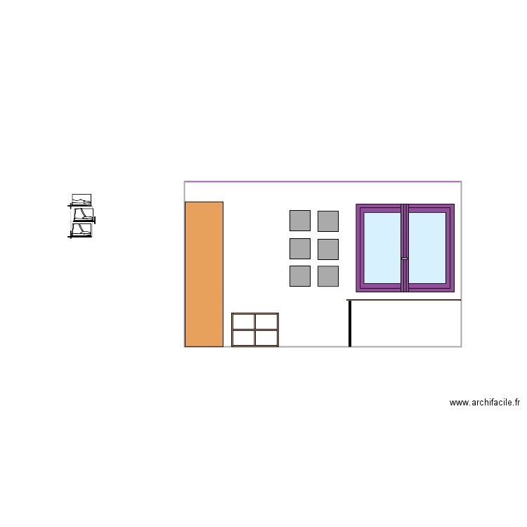 chambre jules. Plan de 1 pièce et 11 m2