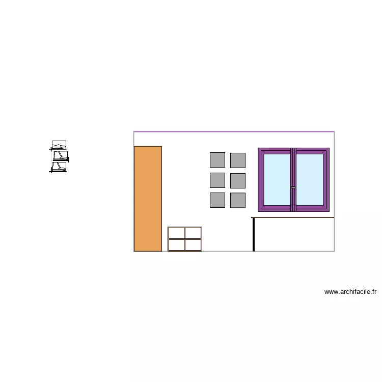 chambre jules. Plan de 