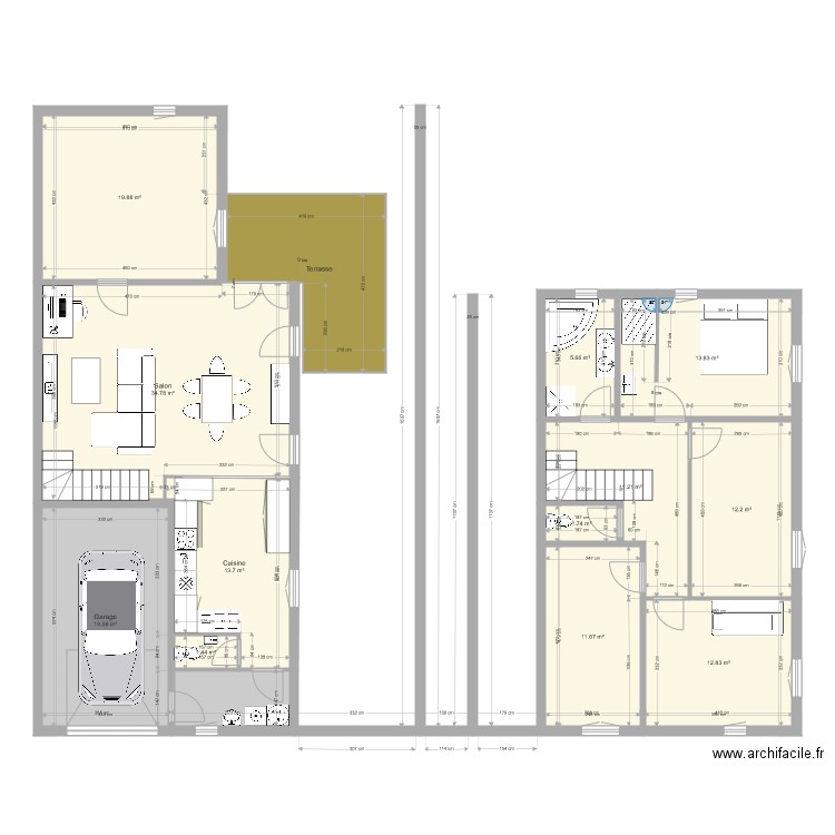 Maison3. Plan de 0 pièce et 0 m2