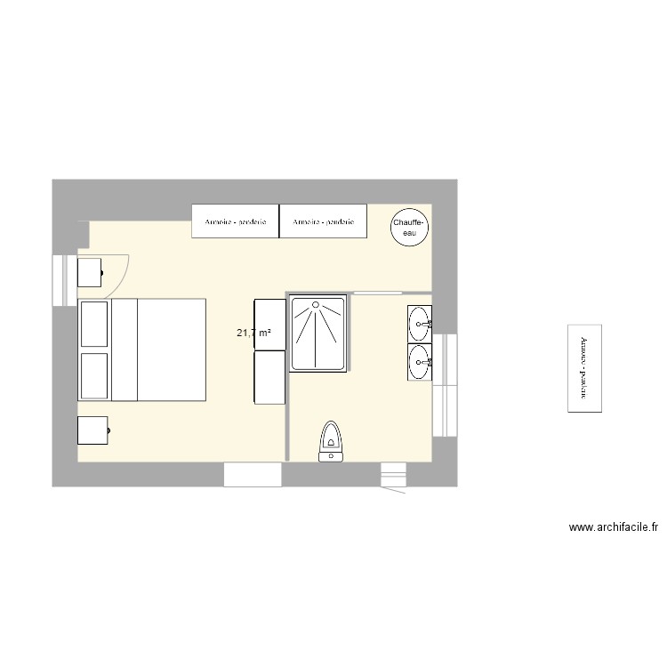 studio 2. Plan de 0 pièce et 0 m2