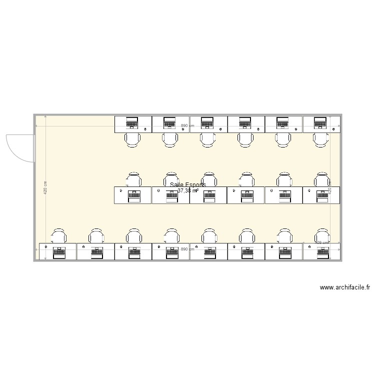 SalleEsportsV3. Plan de 0 pièce et 0 m2