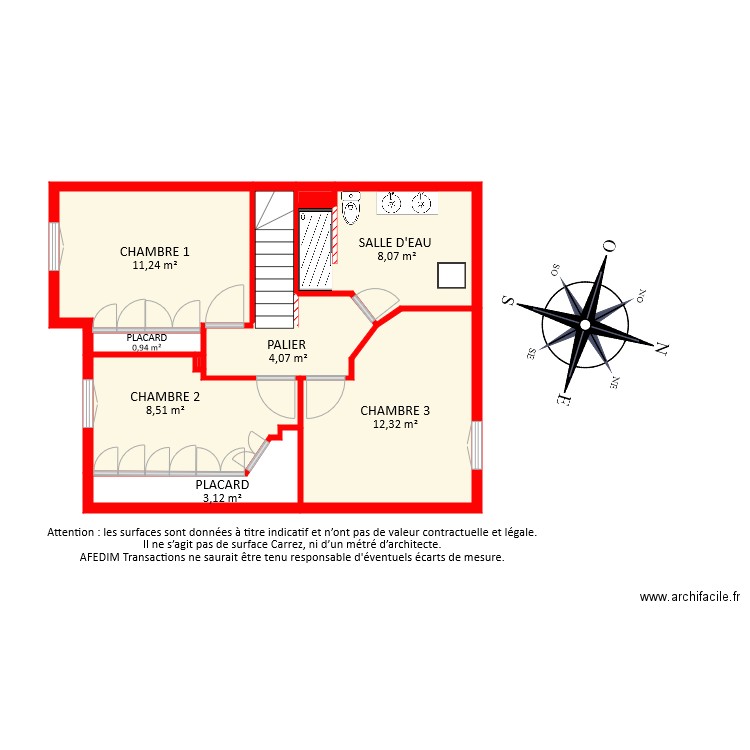 BI 7438 ETAGE. Plan de 0 pièce et 0 m2