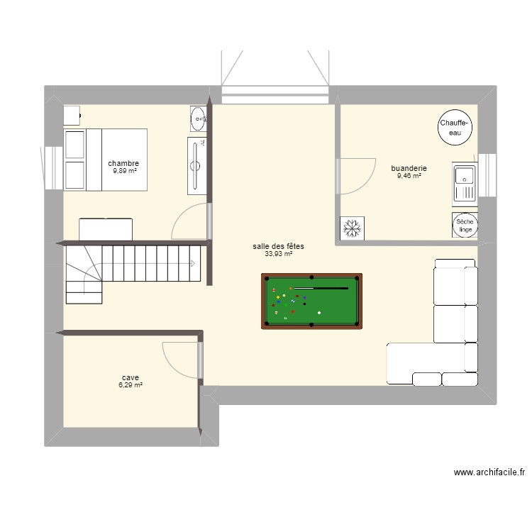 thomas  2. Plan de 4 pièces et 60 m2