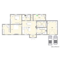 Plan de maison 3 chambres