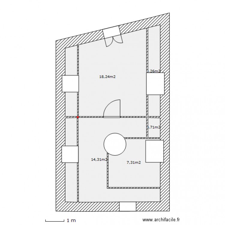 Etage actuel. Plan de 0 pièce et 0 m2