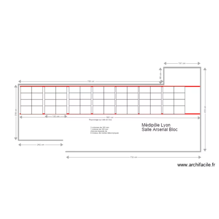M&eacute;dip&ocirc;le Lyon Arsenal Bloc. Plan de 