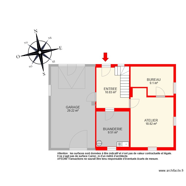 BI 5105 RDC 2. Plan de 0 pièce et 0 m2