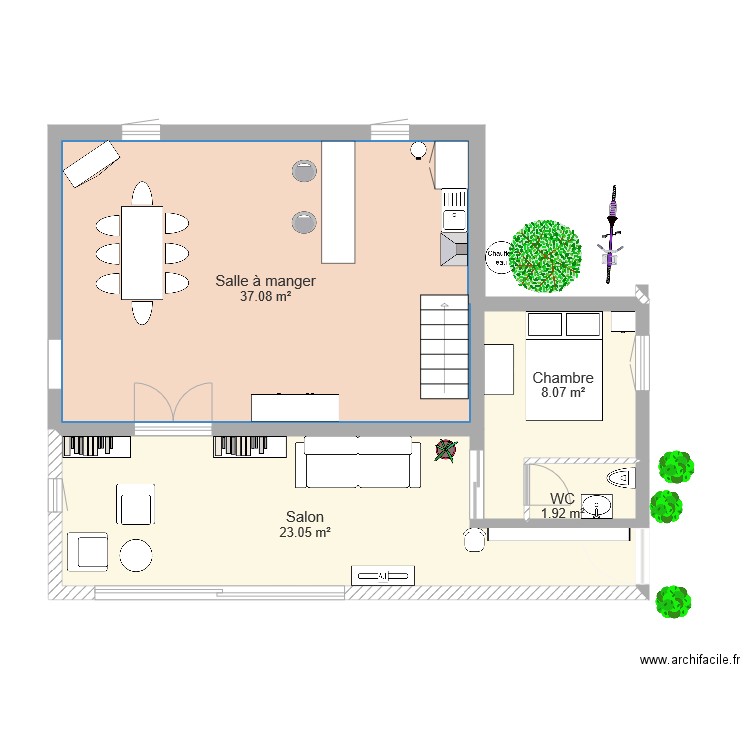 Ext 2. Plan de 0 pièce et 0 m2