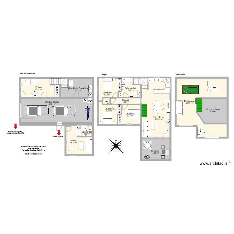 LEJEAU. Plan de 18 pièces et 248 m2