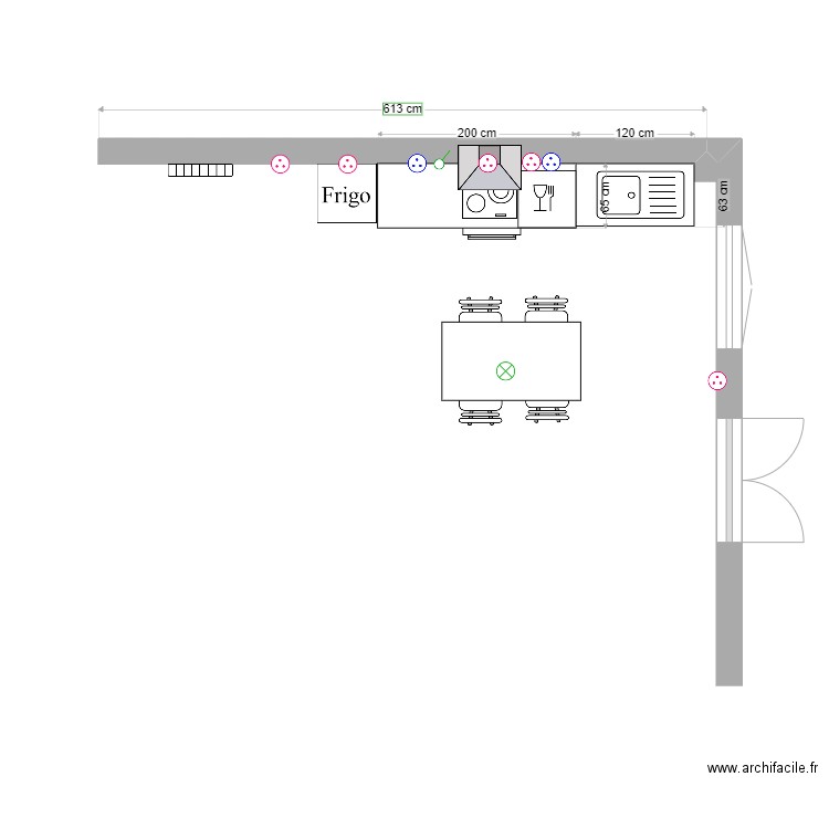 Cuisine RDC11. Plan de 0 pièce et 0 m2