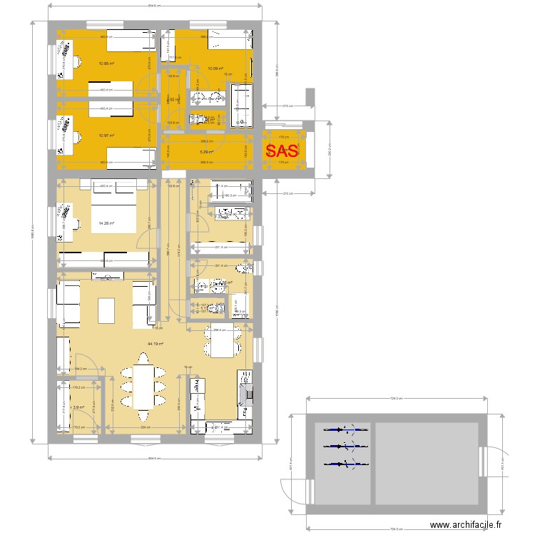 seulement deuxième maison. Plan de 0 pièce et 0 m2