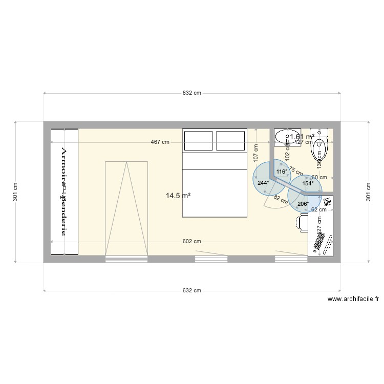 abri 1. Plan de 0 pièce et 0 m2