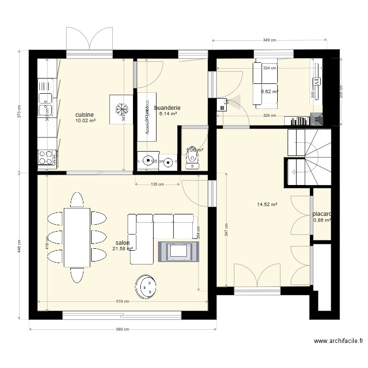 colas bouvet rdc  v2. Plan de 0 pièce et 0 m2