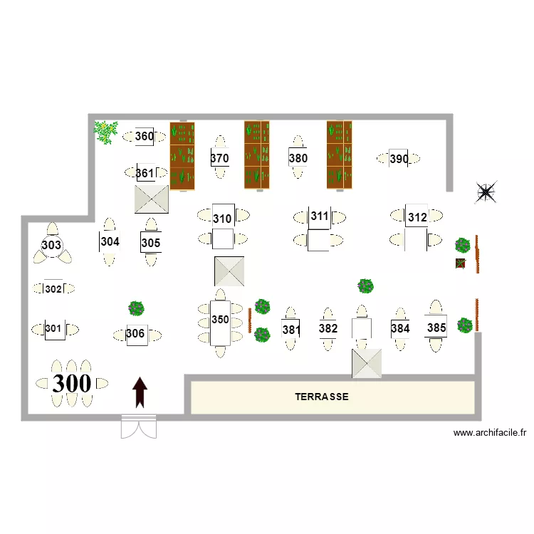 TERRASSE RESTO COVID MAI 21. Plan de 