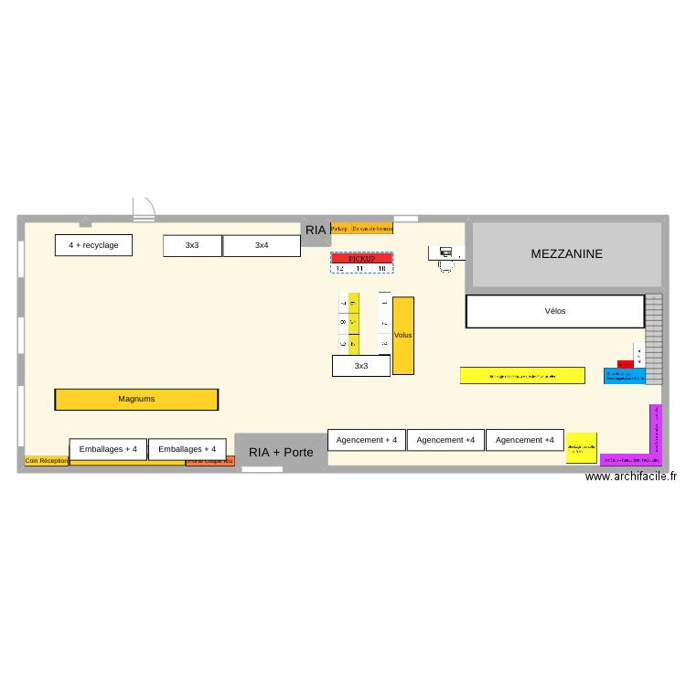 SFS National - Plan 1. Plan de 4 pièces et 353 m2