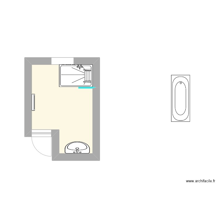 FABING PROPOSITION 3. Plan de 1 pièce et 6 m2