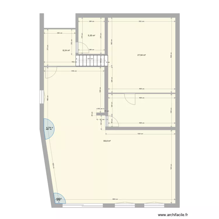 Maison. Plan de 