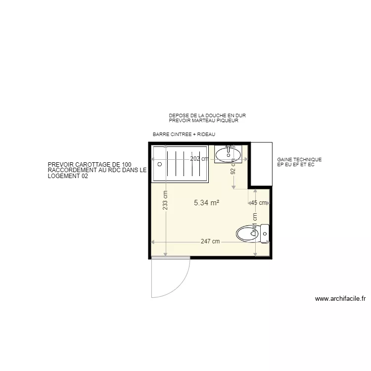 FOYER DUCLOS APT 13. Plan de FOYER DUCLOS APT 13. Plan de
