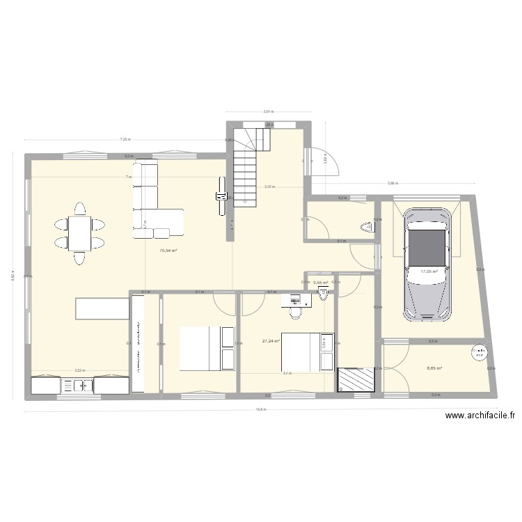 PROJET KINTZHEIM RDC. Plan de 0 pièce et 0 m2
