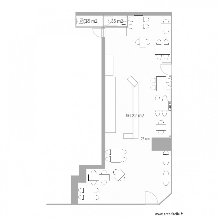 CAFE DE LA PAIX ROMORANTIN. Plan de 0 pièce et 0 m2