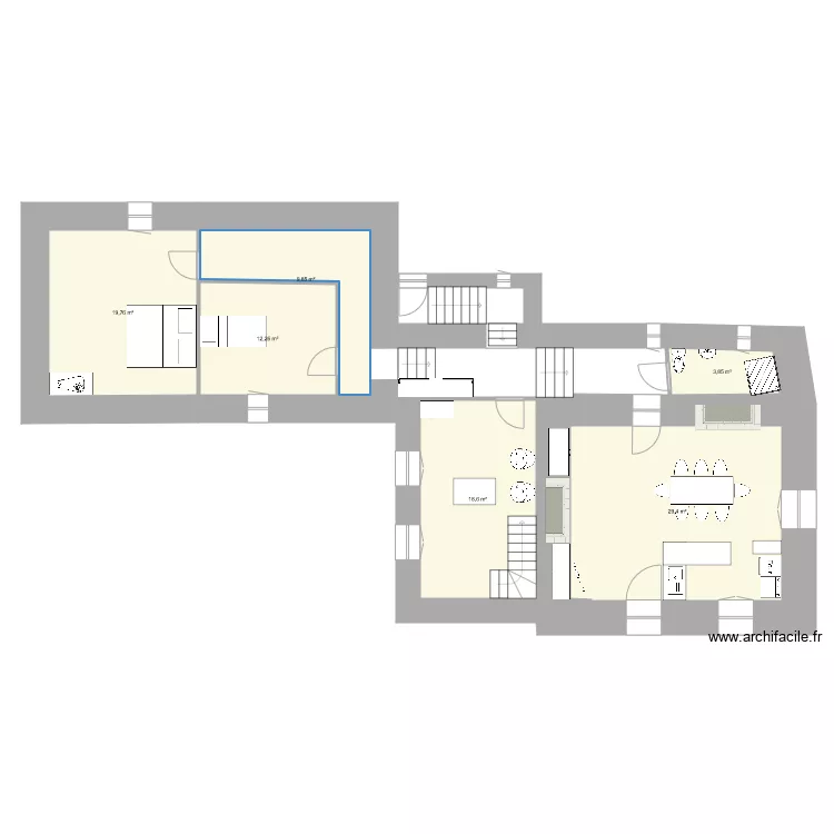 gite montreuil. Plan de 