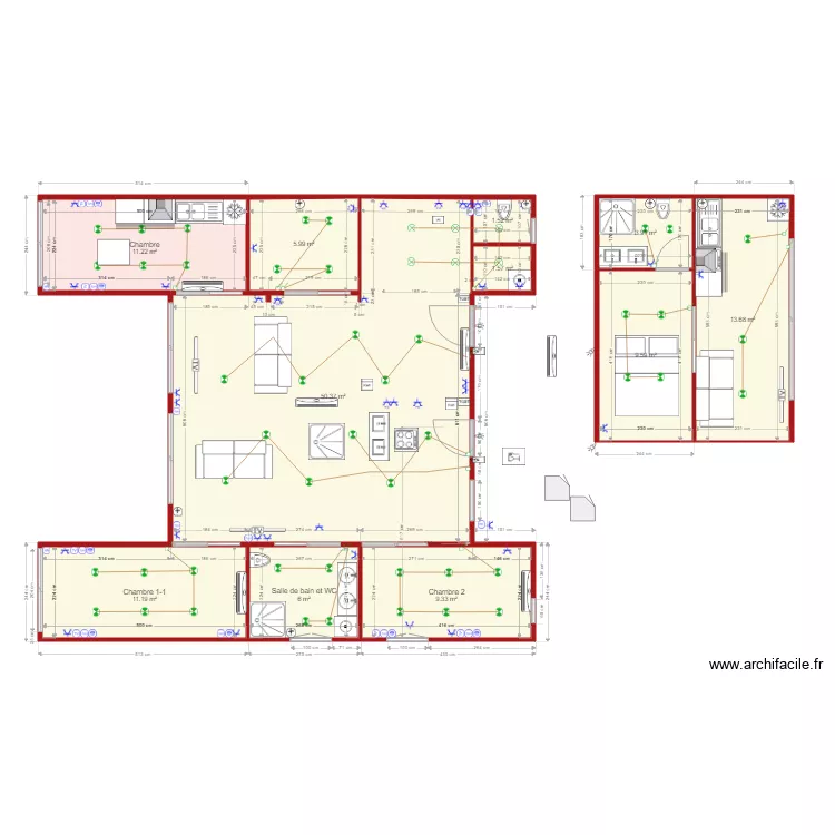 Maison Habitation ST CLAIR 1. Plan de 