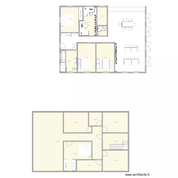 Projet duplex 1er. Plan de 