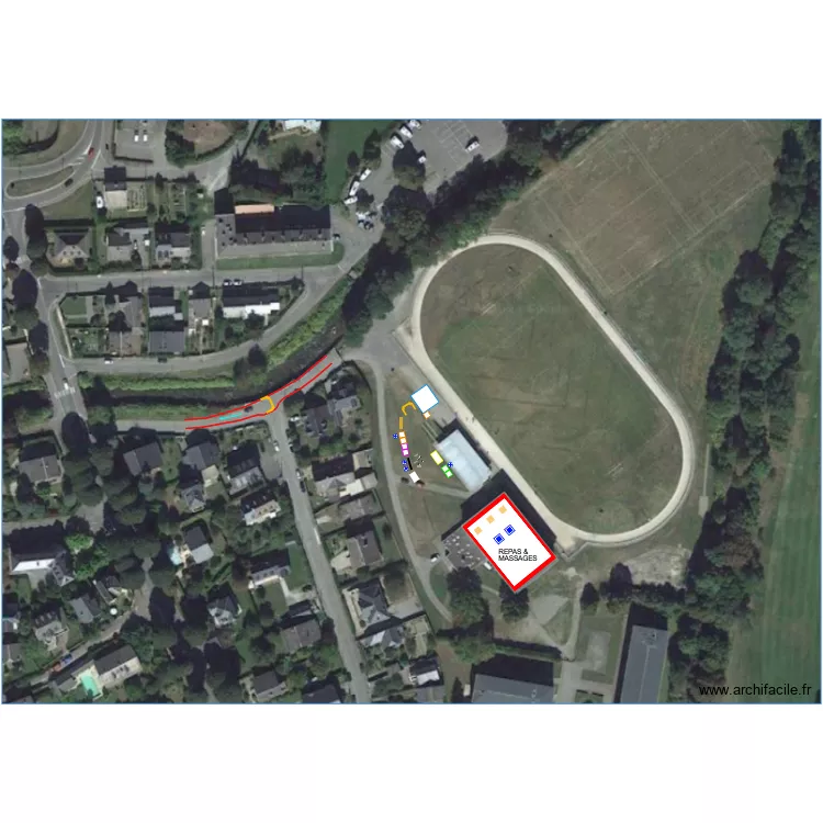 HR23 PYR LUCHON - Village + start &eacute;tape 3. Plan de 