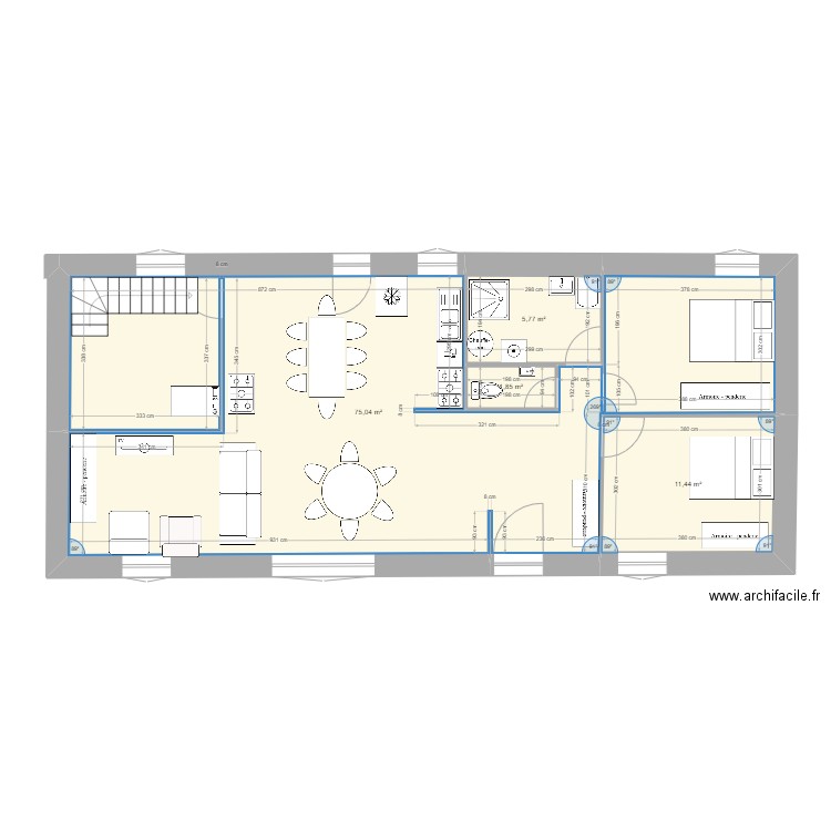 PLAN 2. Plan de 4 pièces et 94 m2