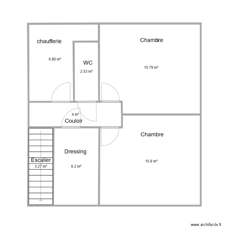 étage couture. Plan de 0 pièce et 0 m2