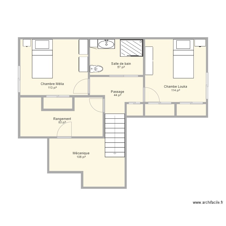 Sous sol Madrigal janvier 2021. Plan de 0 pièce et 0 m2