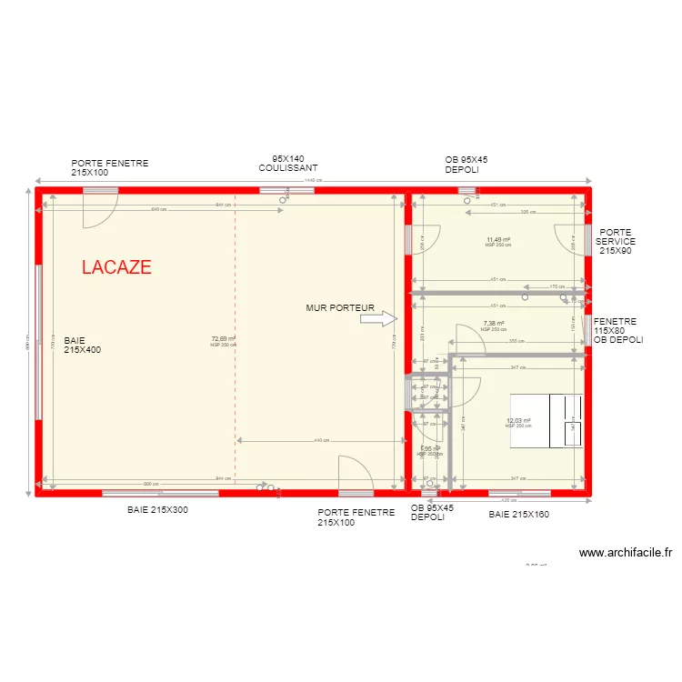 LACAZE cl&eacute;mence. Plan de 