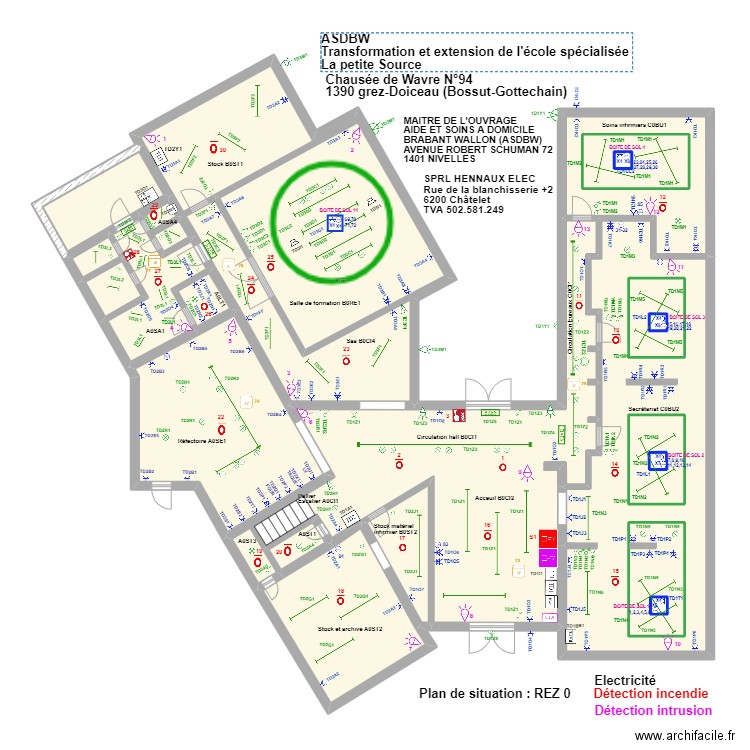 grezrez2. Plan de 22 pièces et 244 m2