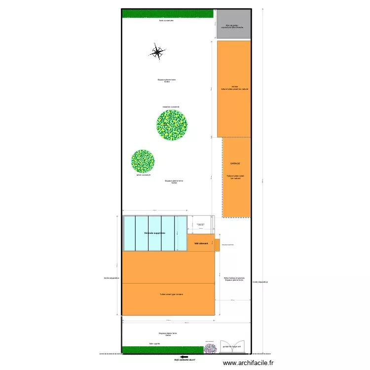 plan de masse initial. Plan de plan de masse initial. Plan de