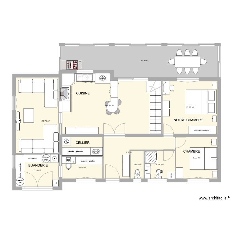 LA ROQUE SB SALON DANS GARAGE. Plan de 0 pièce et 0 m2