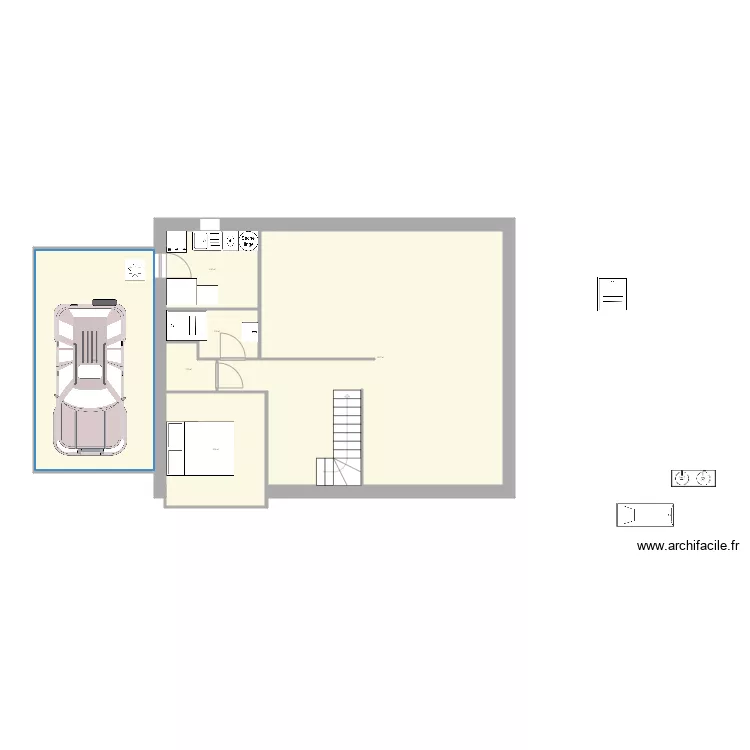 Futur maison. Plan de 