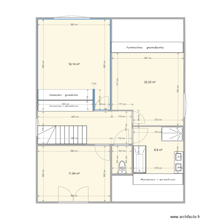 1er etage v1. Plan de 0 pièce et 0 m2