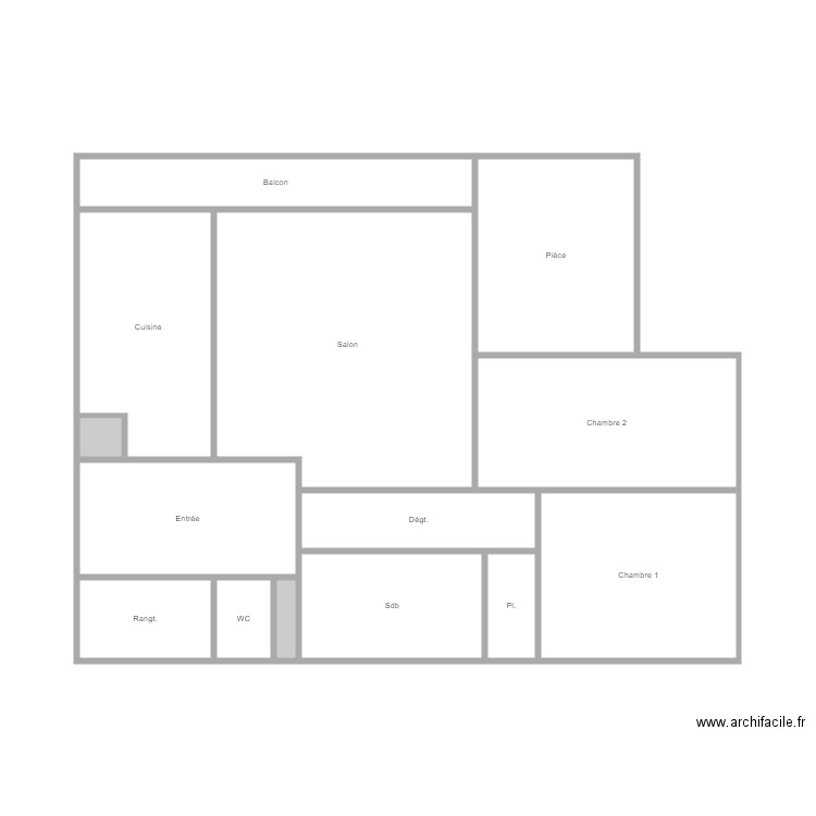 dufresnes. Plan de 0 pièce et 0 m2