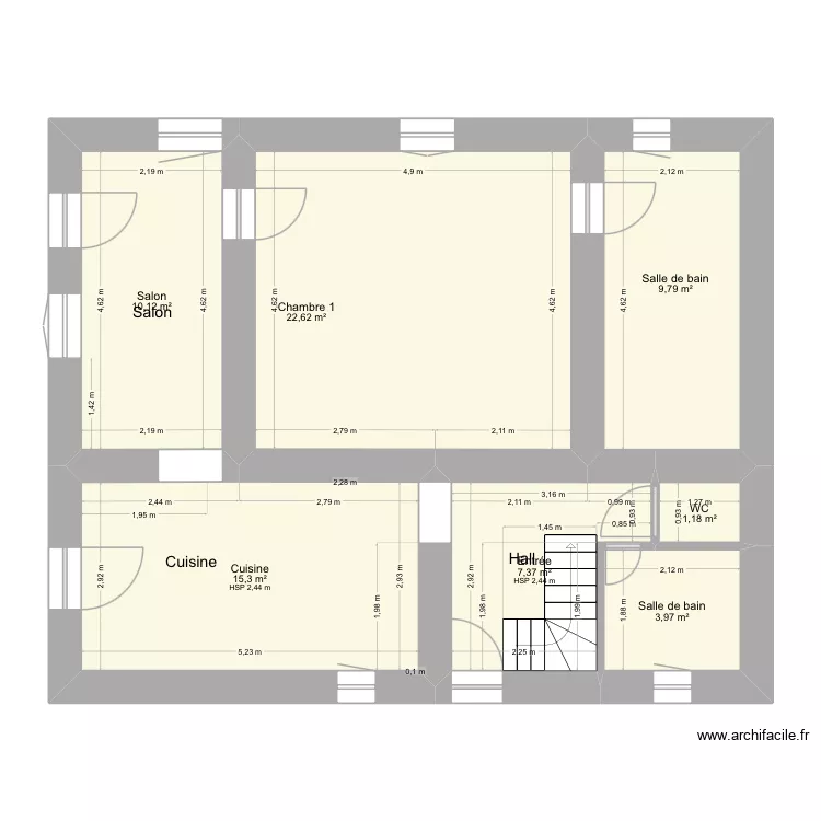 Plan RDC. Plan de 7 et 70 m² Plan RDC. Plan de 7 et 70 m²