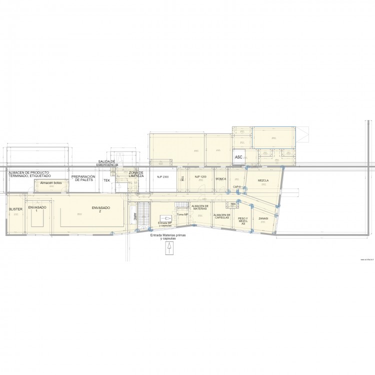 Vestuarios V6 Jerome. Plan de 0 pièce et 0 m2