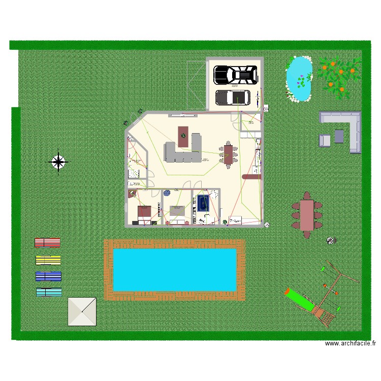 maison de mathis gaspari. Plan de 9 pièces et 187 m2