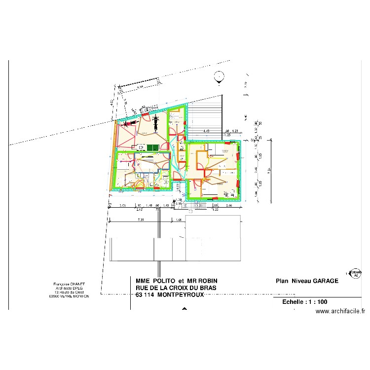 aout 2022. Plan de 20 pièces et 212 m2